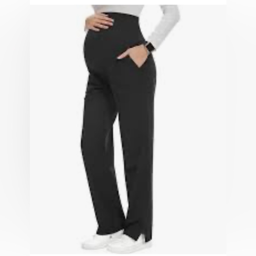 Figs Black Maternity Pants